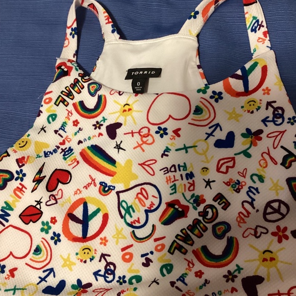 Torrid Pride dress, size 0, EUC - Picture 9 of 10